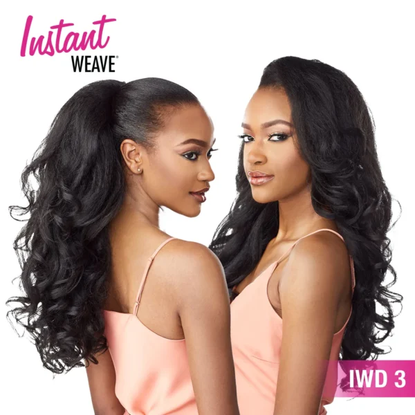 Human Hair Half Wigs Sensationnel Instant Weave Easy Natural Look - Image 3