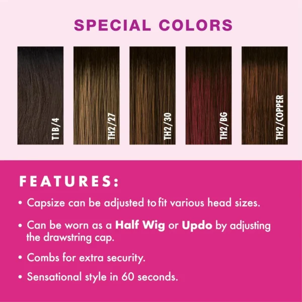 Half Wigs Sensationnel Instant Weave Drawstring Cap for Easy Style - Image 3