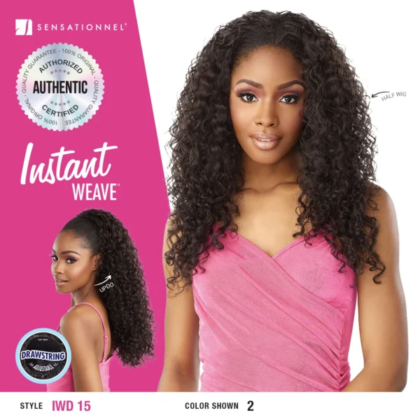 Half Wigs Sensationnel Instant Weave Drawstring Cap for Easy Style - Image 2