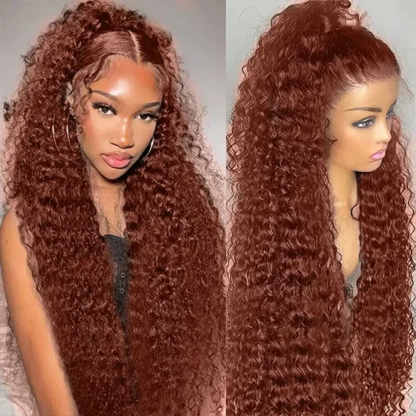 Human Hair Half Wigs 13x6 HD Lace Front Curly 200 Density