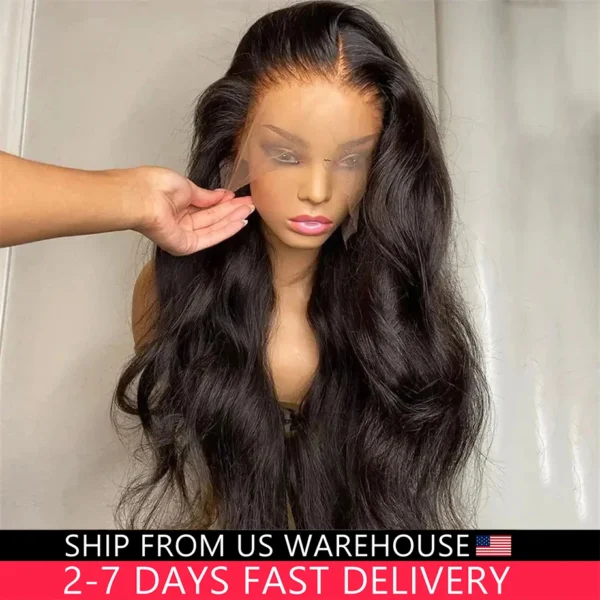 Human Hair Half Wigs 40 Inch Body Wave 13x6 HD Lace Frontal