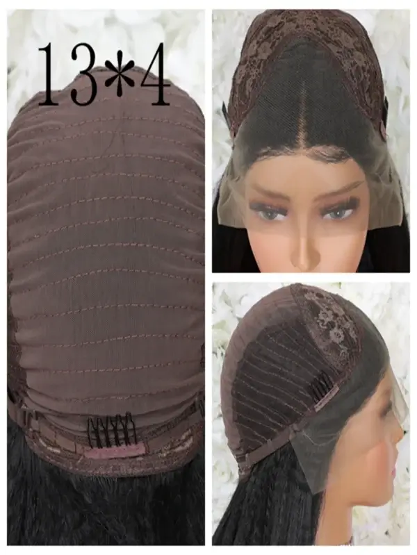 Human Hair Half Wigs Water Wave Short Bob Cut Synthetic Wig - Image 4